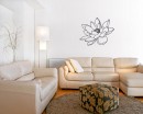 Water Lily Flower Vinyl Decals Modern Wall Art